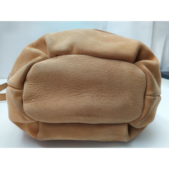 Lucky Brand Light Tan Suede Tassel Drawstring Closure Crossbody Shoulder Bag - Picture 8 of 12